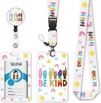 ID Badge Holder with Lanyard, Retractable Badge Holders Reels, Breakaway by Mcapirivo