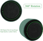 Hennaja Round Leather Art Supply Organizer, Remote Control Holder, 360 Degree - Image 4