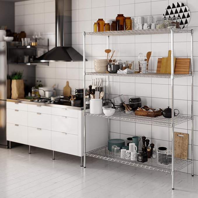 Regal Altair 24" Deep x 54" Wide x 74" Height Wire Shelving Kit | 4-Tier | NSF - Image 2