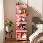 Sorgion 5 Tier Rolling Cart Organizer, Bathroom Cart Organizers - Image 2
