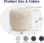 shouren stuffed round ottoman,pouf ottoman foot rest,20 x shown in use