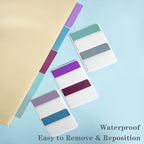 ELII 500 PCS Sticky Index Tabs 2 Inch Book Tabs, Page Markers File Tabs Self - Image 8