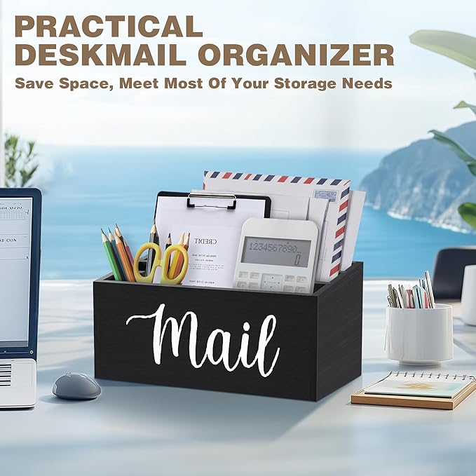 Mail Holder Countertop with 3-Slot, Mail Organizer - Image 4