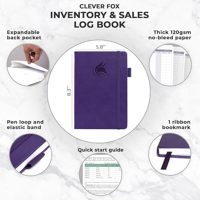 Clever Fox Inventory & Sales Log Book - Image 2