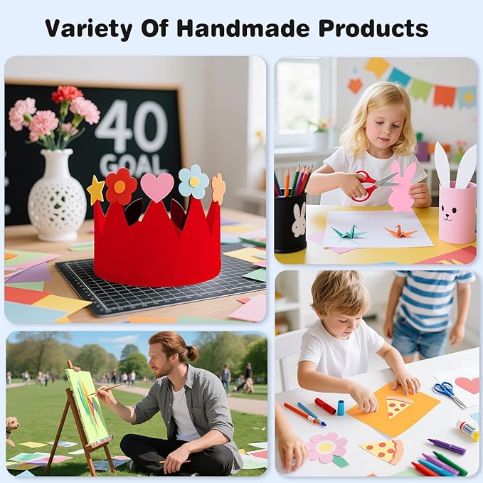 Cardstock 8.5 x 11, 5 Colors Colored Printer Paper 75 lb/200 gsm, 40 Sheets - Image 6