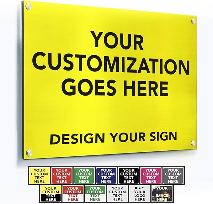 Custom Outdoor Metal Signs by SpeedyOrders