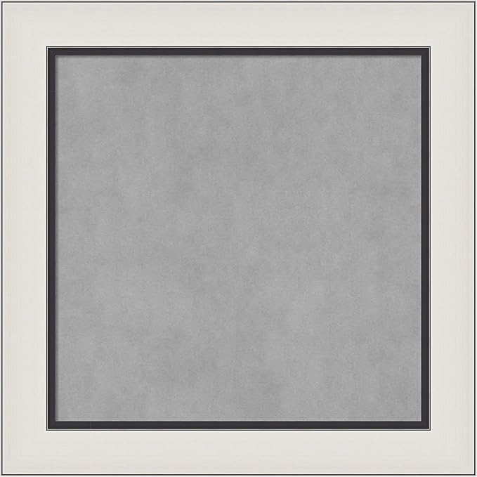 Amanti Art Silver Framed Magnetic Board 26x26 Medium Vision Board by AmantiArt