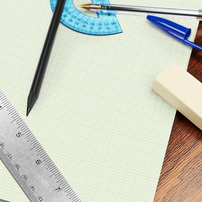 Fuyoooo 25 Sheet Graph Paper Pad 24" x 36" Large Graph 1" and 1/4" Ruled Grid - Image 6