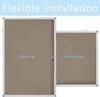 Enclosed Felt Bulletin Board 36x24 inch Lockable Cork Noticeboard Display Cases - Image 3