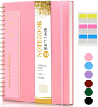 Spiral Notebook Journal 8.5” x 11”, A4 Large Pink Notebooks by UEBZFOCS