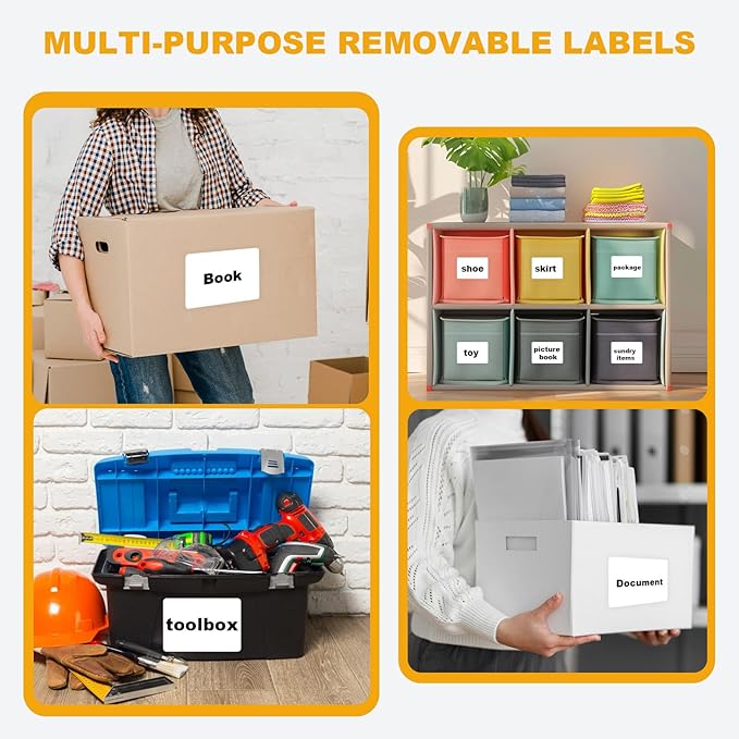 200 Pcs Labels for Storage Bins, 6 x 4 inch Large Label Stickers - Image 7