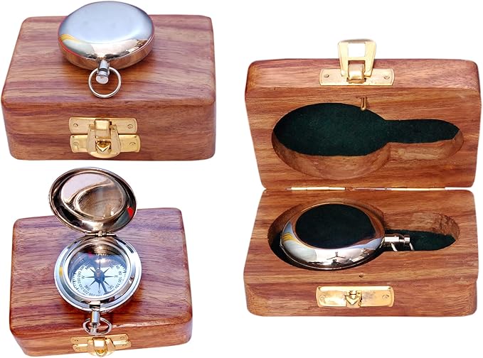 Bazross Brass Nautical Compass by BAZROSSUniqueCompass