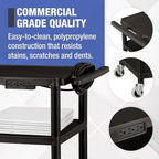 Norwood Commercial Furniture Mobile Utility AV Cart - Image 5