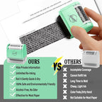 Miseyo Wide Identity Theft Protection Roller Stamp Set - Image 7