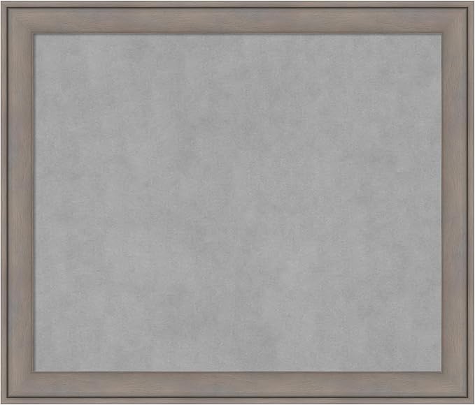 Amanti Art Grey Framed Magnetic Board 23x27 Medium Vision Board by AmantiArt