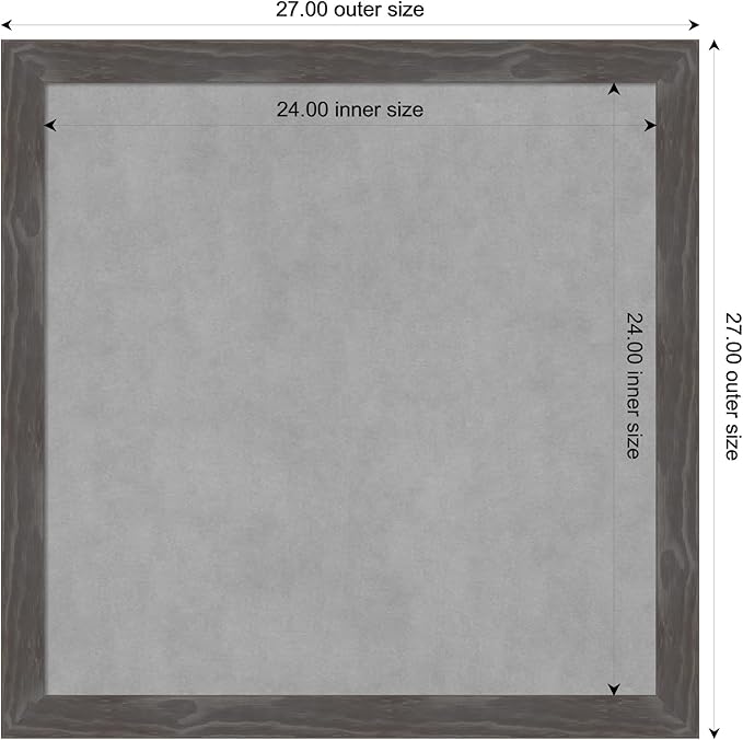 Amanti Art Grey Framed Magnetic Board 27x27 Medium Vision Board - Image 4