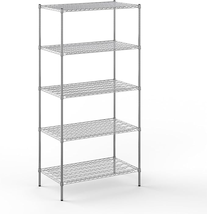 Regal Altair 24" Deep x 42" Wide x 86" Height Wire Shelving Kit | 5-Tier | NSF by Regal+Altair