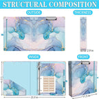 Lateefah 3 Ring Binder, 2 Inch Binder Organizer - Image 2