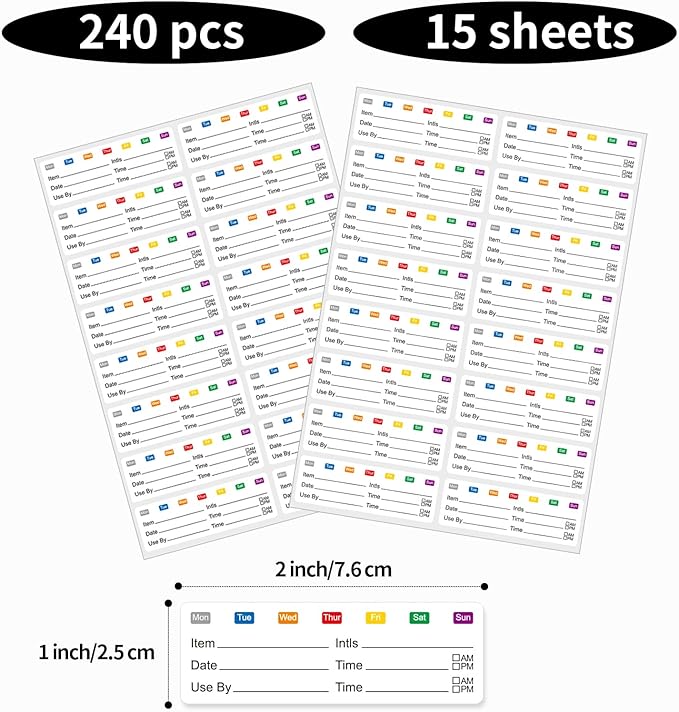 STARLIBOO Removable Freezer Labels Stickers, Blank Freezer Labels - Image 4