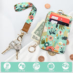 bolimoss Floral Lanyard Wallet, Cute Teacher Lanyards - Image 6