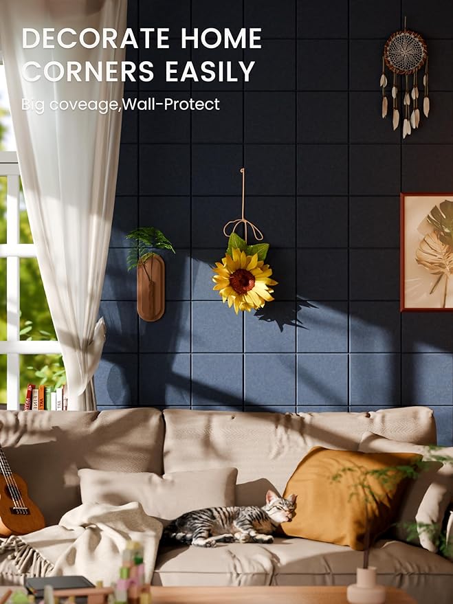 Bumusty Large Cork Board Alternative-36 x24 Felt Bulletin Board Tiles, - Image 4