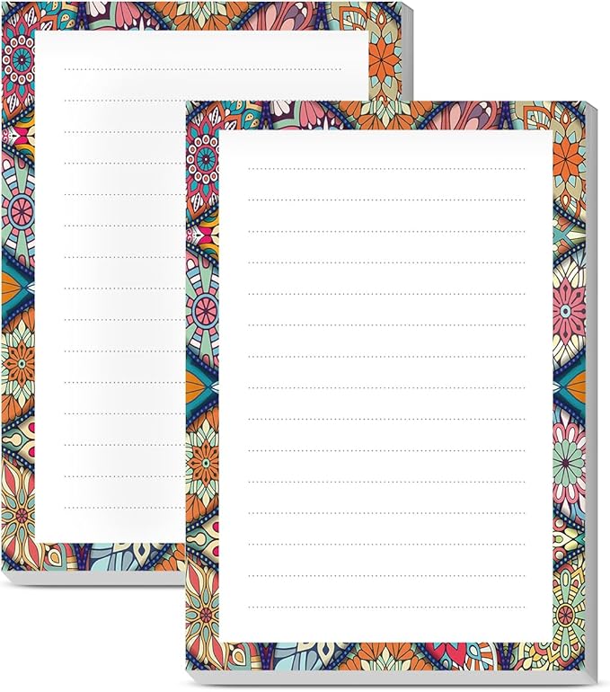 SXboxing Sticky Notes 4X6 Inches, 2 Pack Large Cute Self-Stick Pads, Bright by SXboxing