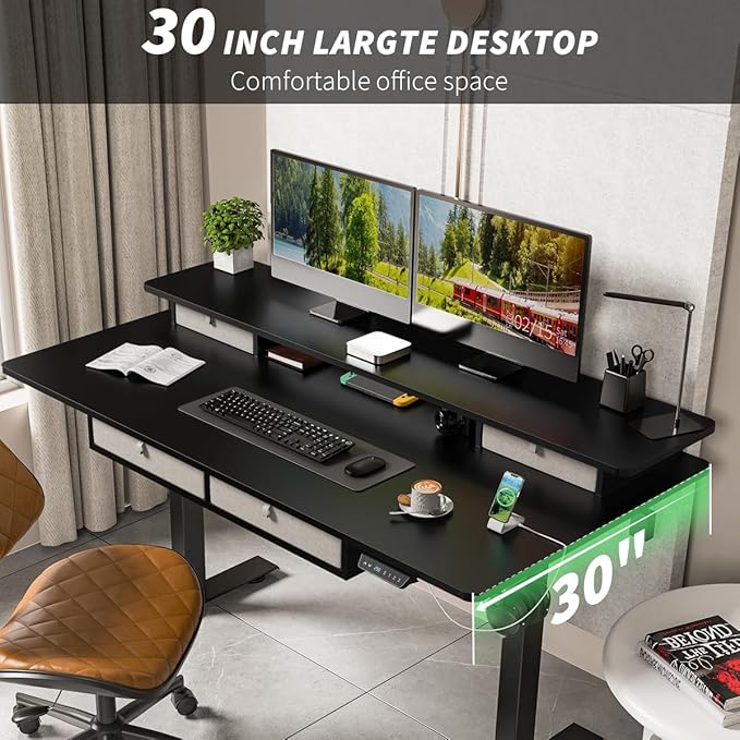 Kingant 55 x 30 Inch Electric Standing Desk - Image 4
