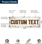 Custom Sign, Custom Street Sign, 11 Font Colors, 13 Font Styles, 4 Hole Options - Image 6