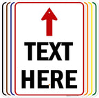 Custom Arrow, Custom Directional Sign, Up Arrow, 18x24 Inches, Rust Free .063