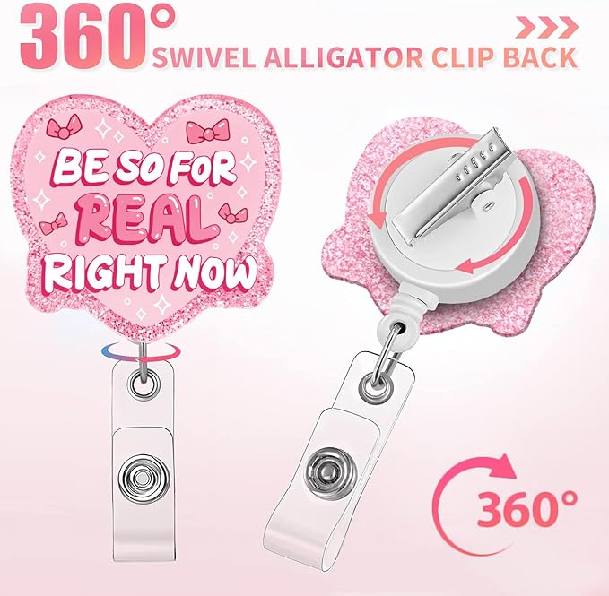 Aoryalps Retractable Badge Reel Holder Retractable - Image 4