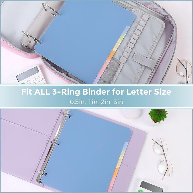 SKYDUE Durable Plastic 8-Tab Dividers, Big Tab Dividers - Image 4