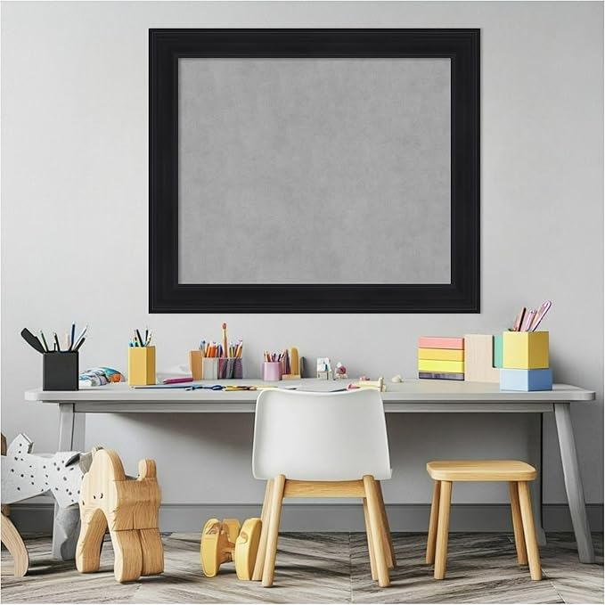 Amanti Art Black Framed Magnetic Board 25x29 Medium Vision Board - Image 5