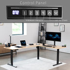 VIVO Electric Corner 75 x 63 inch L-Shaped Standing Desk, Memory Height - Image 6