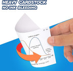 Chell 200 Count Blank Index Cards 3x5 Inch Heavyweight, No Bleed-Through - Image 4