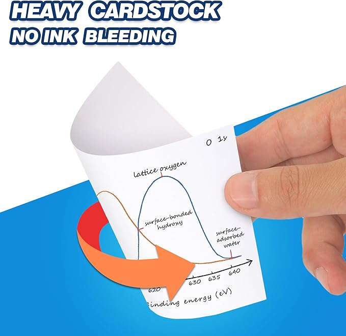 Chell 200 Count Blank Index Cards 3x5 Inch Heavyweight, No Bleed-Through - Image 4