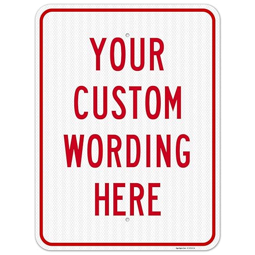 Custom Sign, Personalized Metal Signs, Customize by SigoSigns