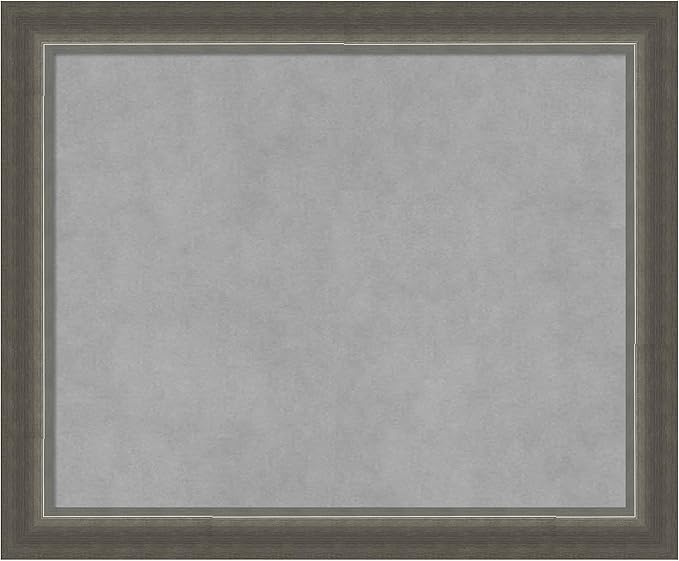 Amanti Art Silver Framed Magnetic Board 19x23 Small Vision Board by AmantiArt