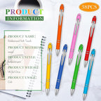 Zonon 38 Pieces Rubberized Ballpoint Pen - Image 2