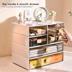 DETEIN 2 PACK Stackable Desk Organizer Stackable Storage Drawer Small Desk - Image 4