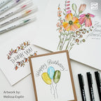 Speedball Hand-Lettering & Journaling Set, Brush Tip Pens Calligraphy, Bullet - Image 9