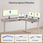 FLEXISPOT 63" L Shaped Standing Desk - Image 7