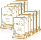 PPH-Sisy Acrylic Sign Holder 4 x 6 Double Sided Acrylic Frames Display Stand by PPH-SisyPurchaseNow