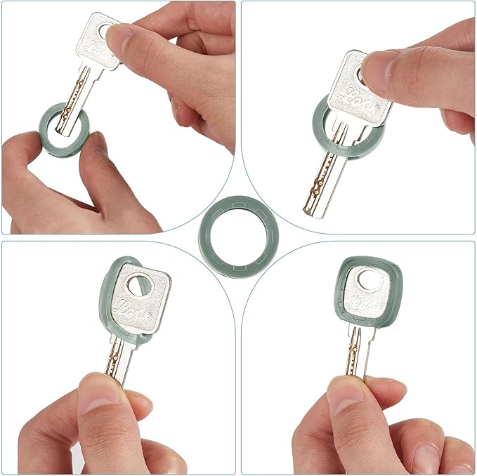 Blulu 80 Pcs Key Labels Key Color Covers Caps Tags Covers Set Plastic Keys - Image 4