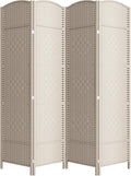 Cocosica 4 Panel Room Divider, 6Ft Folding Privacy Screen, Tall by cocosica