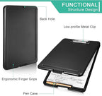 10 Pieces Clipboard with Storage Plastic Storage Clipboard Nursing Clip Board - Image 3