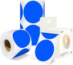 3 Inch Round Colored Dot Stickers, 4 Rolls in Dispenser Box by Unknown
