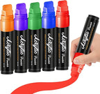 MEHVOR Acrylic Paint Markers, 5 Vibrant Colors Poster Markers Jumbo 15mm Wide by MEHVOR-EnrichYourLife