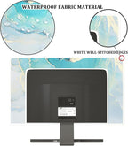 Baocicco Blue Green Marble Monitor Dust Cover 26, 28 Inch Creative Anti-Static - Image 3
