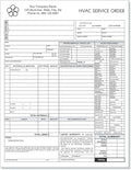 HVAC Service Order Invoice & Repair Detail Form, 3 Part Carbonless, Letter Size by NextDayLabels