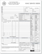 HVAC Service Order Invoice & Repair Detail Form, 3 Part Carbonless, Letter Size by NextDayLabels